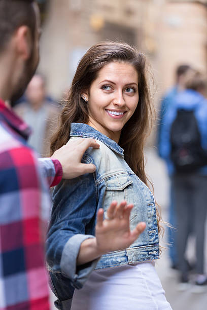 istock Girl smiling back at stranger 623538844