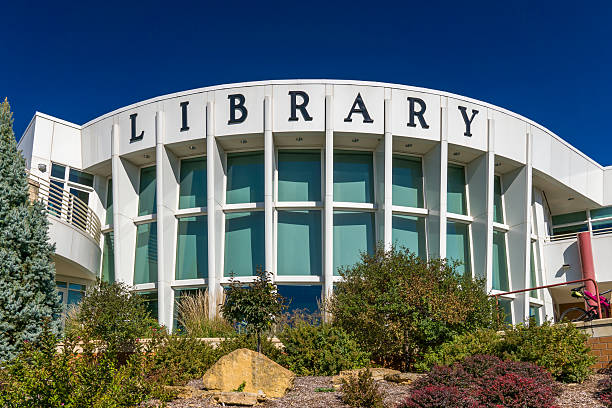 Public Library Building stock photo