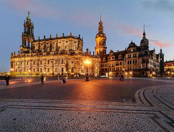 istock Ancient architecture in old town of Dresden in the evening 623585412