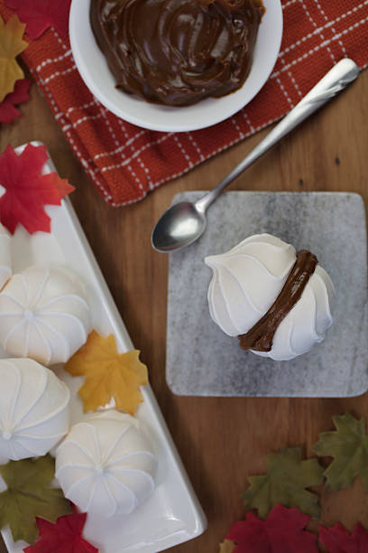 istock Dulce De Leche Sandwiched Between Meringues Swirls 623585542