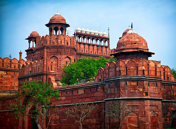 lal qila-красный форт. - дели, индия - delhi стоковые фото �и изображения