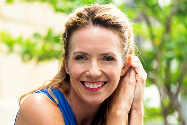 istock Smiling Mature Blond Woman 623589196
