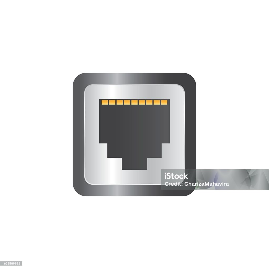 Network Socket Graphics Network Socket Stock Illustration - Download Image Now - Cable ...