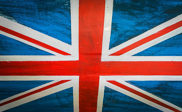 istock United Kingdom flag painted on a wall 623590420