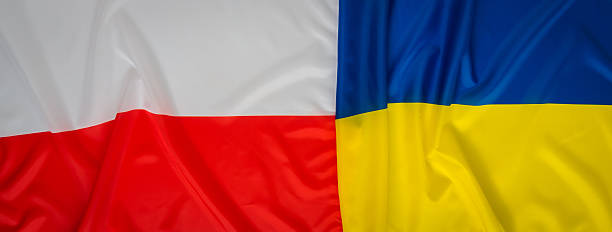 istock National flag - Ukraine and Poland 623593788