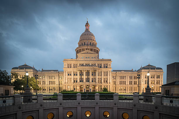 istock Texas State Capitol Building in Austin Illuminated at Sunrise 623596884