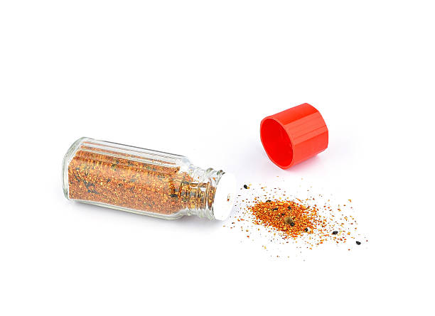 istock Bottle of Chilli Powder on White Background 623598642