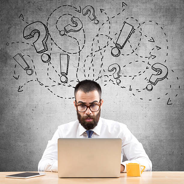 istock Confused and stressed businessman 623603088