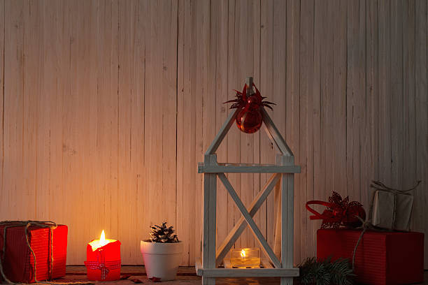 istock Christmas decoration on wooden background 623604884