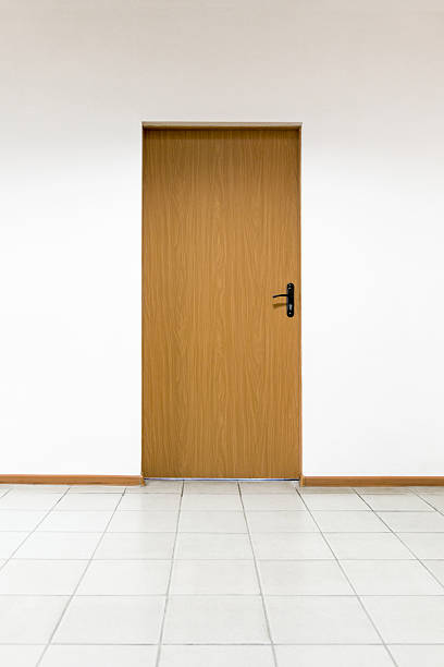 The door is open.