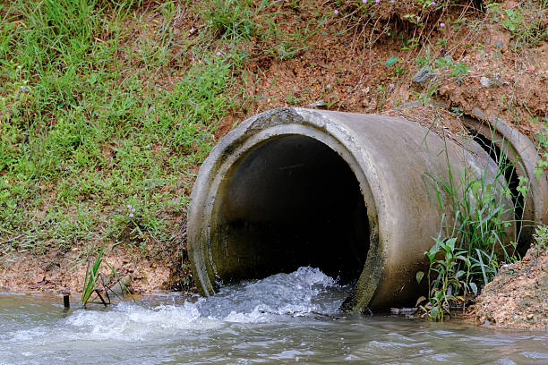 istock Water Drain,Drain flow into the canal for prevent flood 623607200