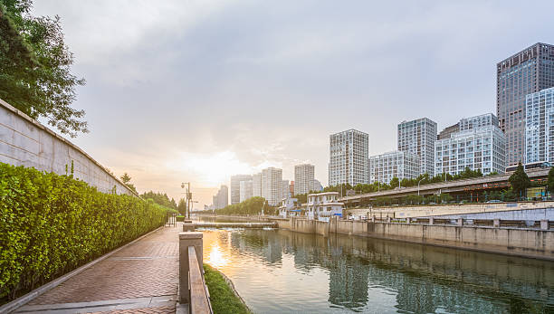 istock Downtown City skyline along the River 623607388