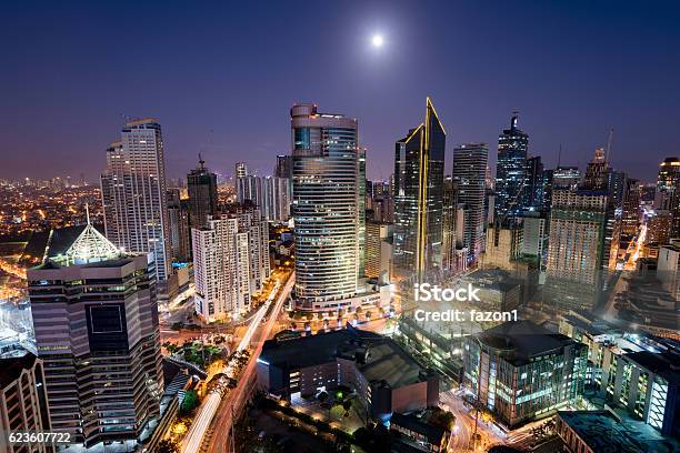 Makati Skyline Metro Manila Philippines Stock Photo - Download Image Now - Manila - Philippines, Greater Manila Area, Philippines