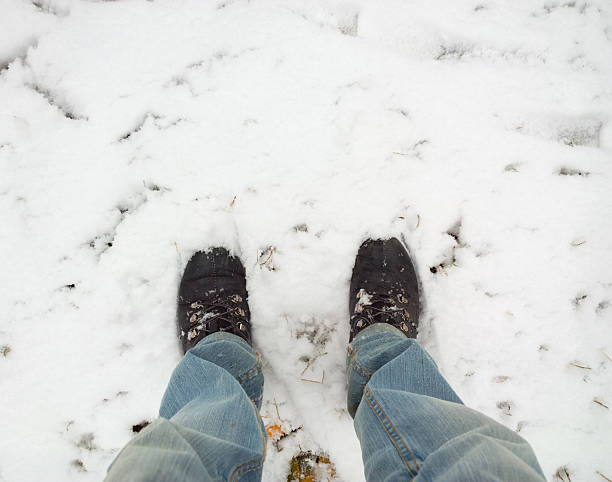 istock Feet in the snow. 623608138