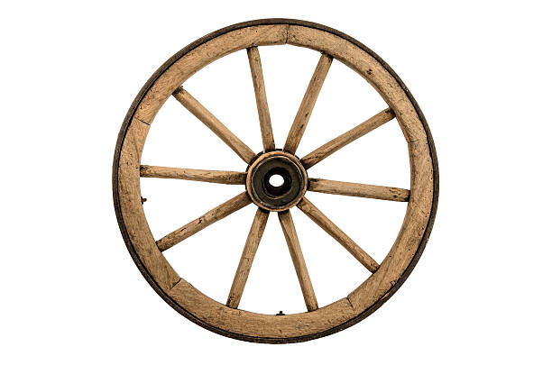 Cartwheel Old wooden cartwheel isolated on white background horse cart photos stock pictures, royalty-free photos & images