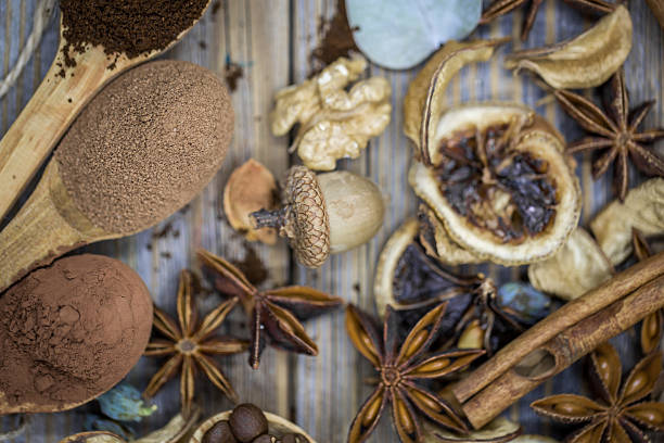 istock composition of dried lemon, cinnamon coffee 623614736