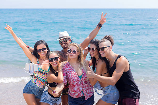 istock Friends Selfie On The Beach 623615146