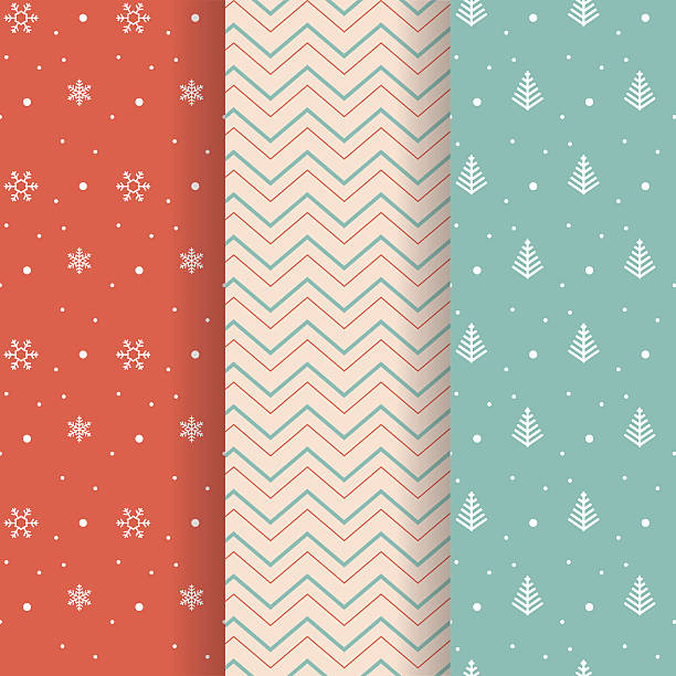 ilustrações, clipart, desenhos animados e ícones de coleção de padrões de natal - christmas pattern striped backgrounds