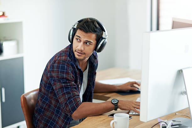 istock The music is going and the work is flowing 623621170