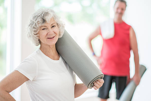 istock Senior Couple Finishing Their WOrkout 623665742