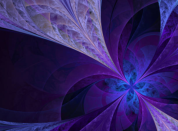 istock Abstract fractal background in dark purple colors 623666676