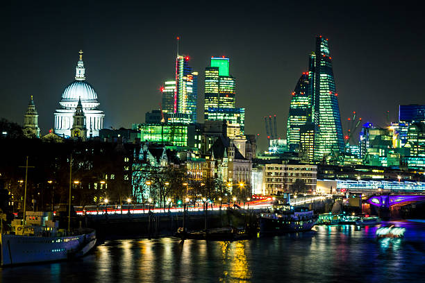 istock London Skyline, St Pauls and The Shard, Illuminated at night 623679452