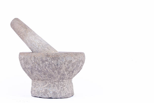 istock granite stone mortar and pestle are Thai cooking tool 623685320