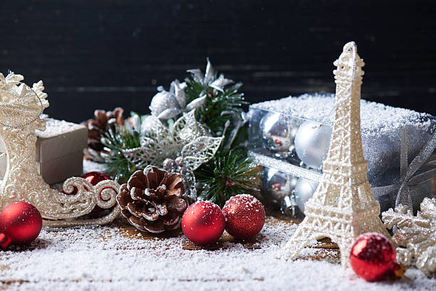 Holidays background. Toys and presents.