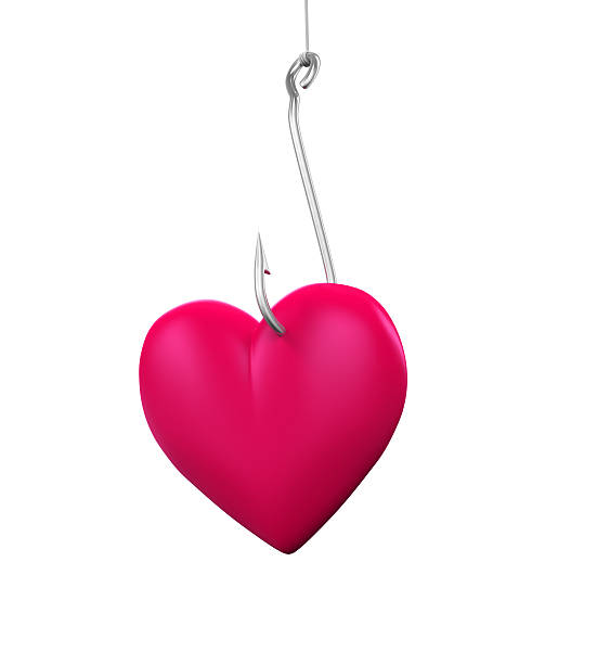istock Heart Shaped on the Fishing Hook 623687840