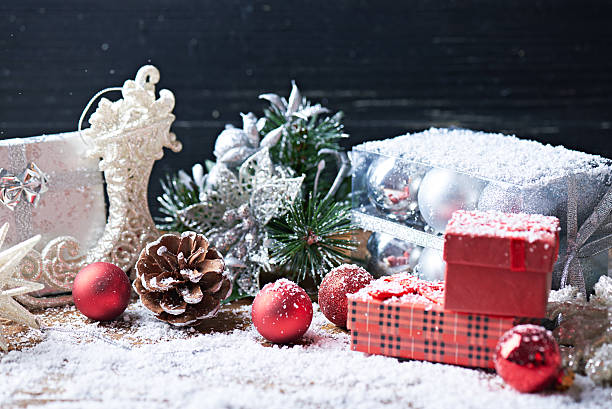istock Holidays background. Toys and presents. 623689316