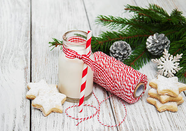 istock Christmas cookies and milk 623692202