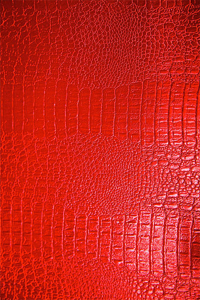 red Crocodile Alien Skin Dinosaur Reptile Leather Texture Pattern Background