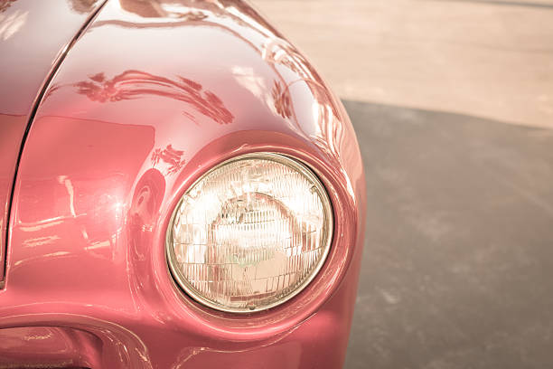 istock Headlights on a vintage car 623694498