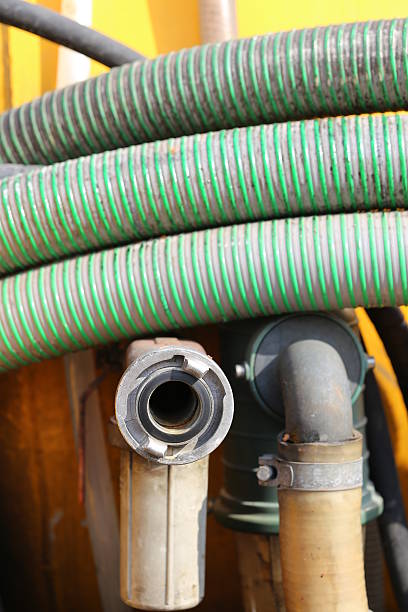 istock Rear Details of Sewer Truck. 623697722