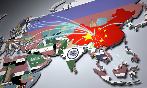 istock Online Shopping in China Concept world Map 3d illustration 623705084