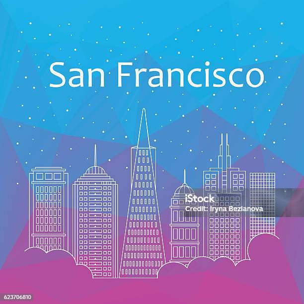 San Francisco For Banner Poster Illustration Game Stock Illustration - Download Image Now