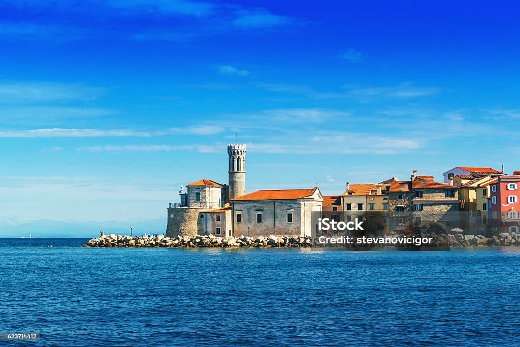 Old town of Piran in Slovenia Old town of Piran in Slovenia on the coast of Adriatic sea Piran Stock Photo