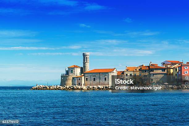 Old Town Of Piran In Slovenia Stock Photo - Download Image Now - Piran, Slovenia, Adriatic Sea