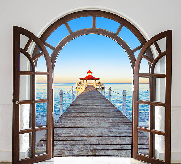 istock open door view of the gazebo 623717916