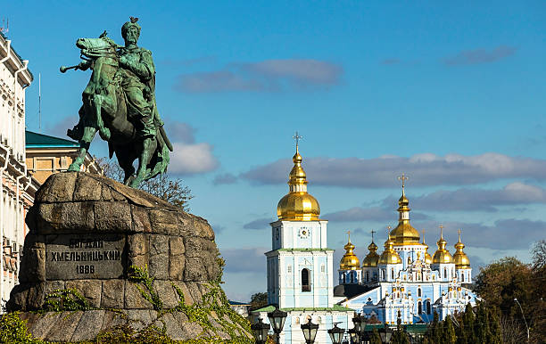 istock Monument of famous Ukrainian Hetman Bogdan Khmelnitsky. 623717946