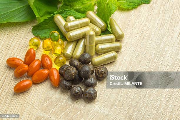 Medicine Herb Stock Photo - Download Image Now - Nutritional Supplement, Nature, Achievement