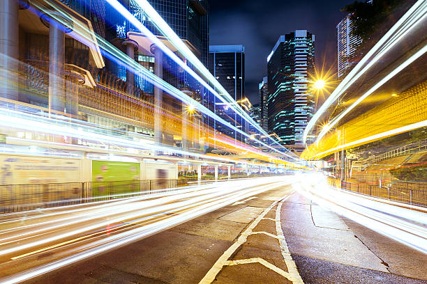 istock Night traffic in Hong Kong 623748776