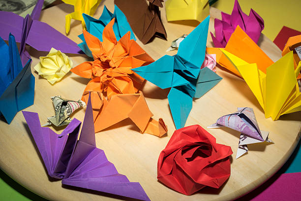 Japanese Paper Roses 110+ Roses Made Of Japanese Origami Paper Stock Photos, Pictures ...