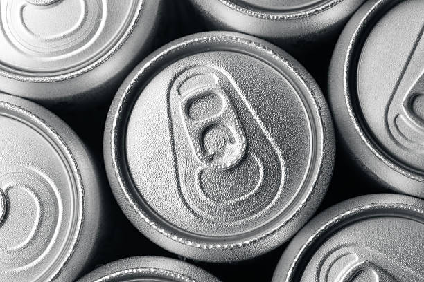 istock Close-up of aluminum drink cans 623749716