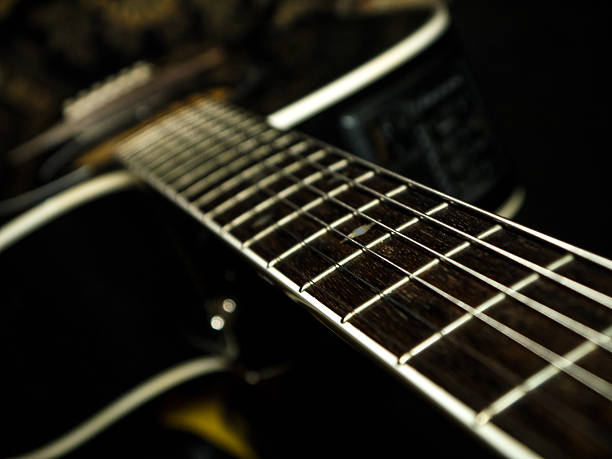 istock Black Acoustic Guitar, shot from above 623751118