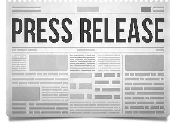 Press Release Newspaper Press release newspaper concept isolated on white. EPS 10 file. Transparency effects used on highlight elements. newspapers vector stock illustrations