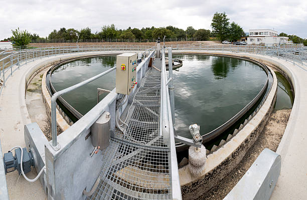 istock Modern urban wastewater treatment plant 623752082