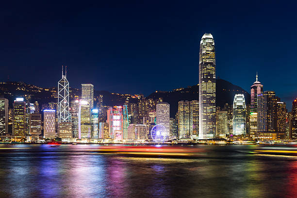 istock Hong Kong view from Victoria Harbour in the night 623752816