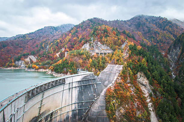 Kurobe Dam, Japan - Stock image stock photo