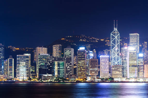 istock Hong Kong view from Victoria Harbour in the night 623753410